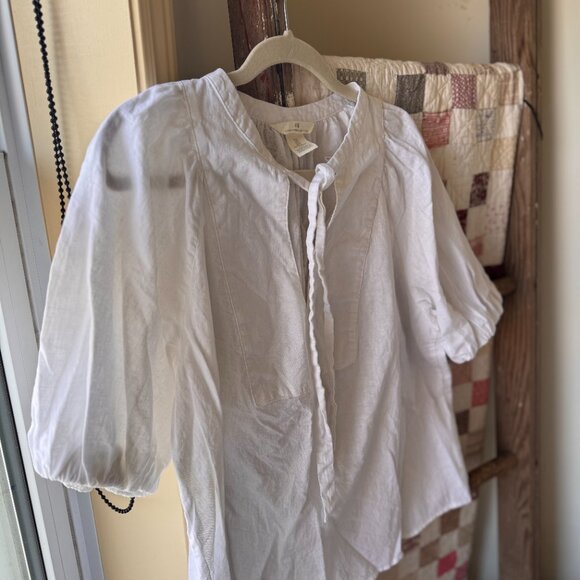 H&M Linen-Blend Blouse - Picture 3 of 8